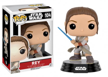 Star Wars Episode VII POP! Vinyl Bobble-Head Figure Rey (Battle Pose) 9 cm Mini-figurine Star Wars