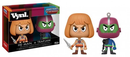 Masters of the Universe VYNL Vinyl Figures 2-Pack He-Man & Trap Jaw 10 cm