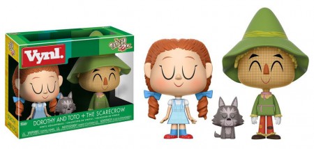 The Wizard of Oz VYNL Vinyl Figures 2-Pack Dorothy with Toto & Scarecrow 10 cm